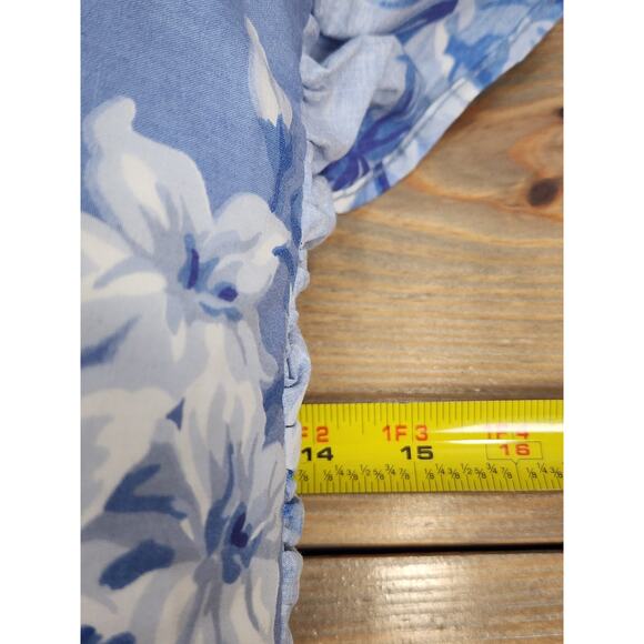 Ralph Lauren Shams Throw Pillows Grace Blue Set Of 3 Vintage - Picture 6 of 6